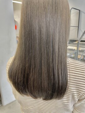ヘアー アイス 御器所本店(HAIR ICI) 20代30代グレージュ髪質改善カラー透明感