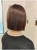 艶髪ストレート×ミニボブ