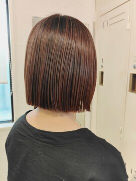 エスク オブ ヘアー(SQ of hair) 艶髪ストレート×ミニボブ