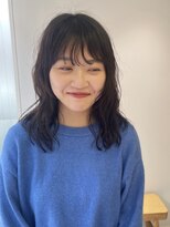 ハル 南平岸(HARU)&nbsp;簡単スタイリングなパーマスタイル♪/伸ばし中ヘア/ミディアム