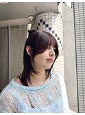 髪質改善カラー/バイオレットカラー/顔周りレイヤー/艶髪