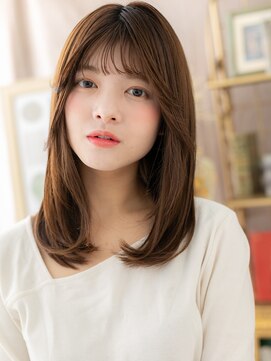 カバーヘア イヴ 戸頭店(COVER HAIR EVE) 大人かわいいアースカラー小顔レイヤーカットc6戸頭20代30代40代