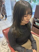 ソトエアンドマーブ 久喜店(SOTOE&marbb)&nbsp;ウルフ/レイヤー/オリーブカラー/イヤリングカラー