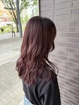 チャプター 千葉ニュータウン中央店(chapter)&nbsp;レイヤーカットボルドーワインレッドラベンダーピンク