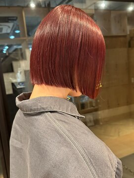 アンガーデン(Une GARDEN) ボブ/ミニボブ/暖色カラー/レッドカラー