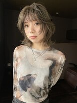 ウル(uLu.)&nbsp;韓国ヘア/レイヤースタイル/レイヤーカット/グレージュ/20代人気