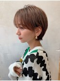 大人ボブ　モーヴピンク　オリーブグレー　ヘーゼルグレージュ
