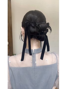 モリグリーン(MORI GREEN) 《結婚式・お呼ばれ》タイトツインリボン