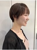 マッシュショート　髪質改善カラー