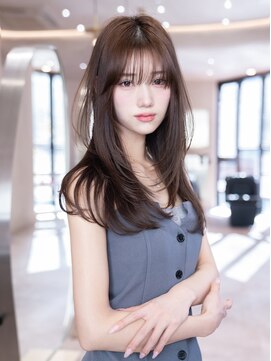 エースハバナ 渋谷(1 HAVANA) 顔周りレイヤーカット/小顔/くすみブラウン/髪質改善