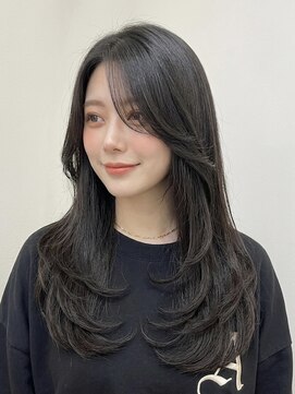ブランロール 中目黒店(Blanl'or) シースルーバングハッシュカットワンホンレイヤーフレンチバング