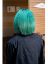 ヘアーメイク ダンス(hair make DANCE)&nbsp;ミントグリーン ブリーチムラ修正