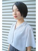 暗髪シンプルショート*