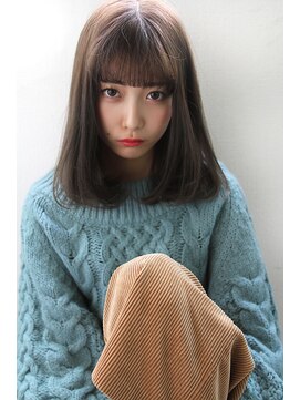 ブラン 梅田(Blanc) 【Blanc】ダークとろみグレージュ＿しっとり質感ボブ