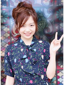 ランプヘアー(LAMP HAIR) 大人可愛い前髪眺めモテ愛されアップヘアナチュラルブラウン