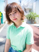 ルティア(Lutia) 外ハネ 大人かわいい デザインカラー☆