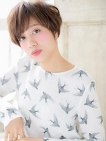 クオーレ ヘア アンジュ 水戸店(CUORE HAIR ange)&nbsp;*ange水戸*…ベージュ系カラーのマッシュヘアひし形ショートa