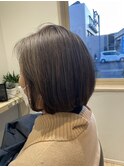 白髪染めを使わない白髪染め　大人ミディアム/ミニボブ