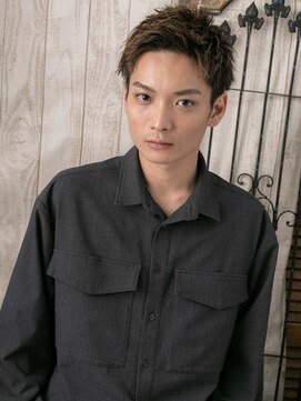 トニーアンドガイメン ホテル京阪仙台店(TONI&GUY MEN) ハイトーンカラー★アップバングショートa