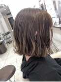 ボブ/外ハネボブ/ミディアムボブ/ナチュラル/巻き髪