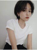 ハンサムショート　センター分け ショートヘア　[表参道.南青山]