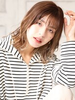 クラッチ トリートメント アンド ヘッドスパ 江坂(CLUTCH)&nbsp;大人可愛い小顔外ハネボブレイヤーカットペールベージュA9