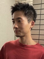 フイ 代々木(Hui)&nbsp;メンズ/アップバング/ツーブロックマッシュ/束感ショート/波巻き