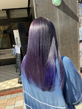 アップル(APPLE!) ブルー×ラベンダー×艶髪