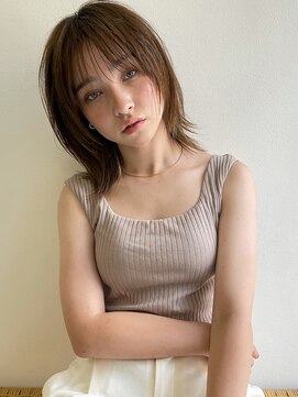 ルート(Route) 顔周りレイヤー×ニュアンスカラー@30代/40代/50代