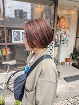 ヒカリス 東三国(HIKARIS) 笑顔溢れる/ショートボブ/大人ボブ/ハイライトカラー