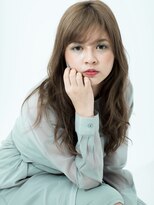 デイジー インデックスヘア 大島店(DAISY index hair)&nbsp;★小顔薄めバンググレーベージュレイヤーロング前髪パーマ黒髪