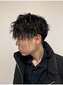 ツイストスパイラル/メンズカット/メンズパーマ/波巻きパーマ