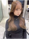 (lilley内堀)韓国ヘア×顔まわり×ヘアカラー