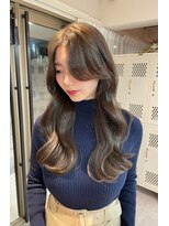 ユニ 原宿(uni)&nbsp;切りっぱなしボブ/エアリーロング/美髪/ピンクブラウン/原宿