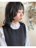 あいみょん風プチウルフヘア