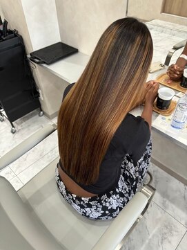 キング 枚方店(K!ng) 縮毛矯正髪質改善ハイライトレイヤーカット枚方美容室エクステ