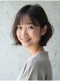 大人可愛いふんわりボブ/前髪/シースルーバンク＠