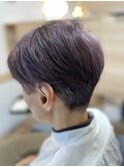 レディースツーブロック×パープルカラー