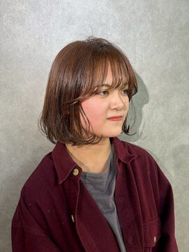 ニュイ 高槻 阪急茨木店(nui) くびれヘア/アプリコットオレンジ/ハイライトカラー/茨木