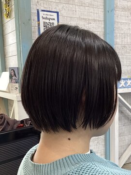 ケーズヘアー 津田沼SHORE店(K's Hair) 【RINA】小顔耳かけボブ/切りっぱなし/ナチュラルボブ