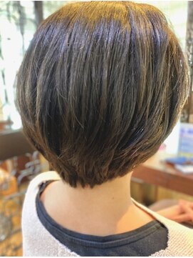 ナーディ バイ ミルボン(NERDy by milbon) ３Dハイライトショートボブ