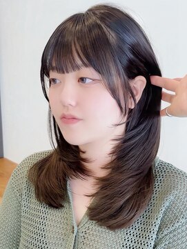 ビューエヒメ(VIEW EHIME) 小顔黒髪レイヤーカット×アッシュカラー20代30代40代