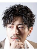 MEN’S HAIR/サーフカール/刈り上げセンターパート