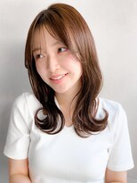 リヤン 表参道(lyann)&nbsp;うる艶髪外ハネボブナチュラルカール薄めバングイメチェン