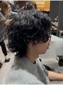 長め強めシャドウパーマ