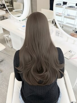アイシー 表参道(ICY) 盛れるうるツヤくびれヘア*ブリーチなしカラーオリーブベージュ