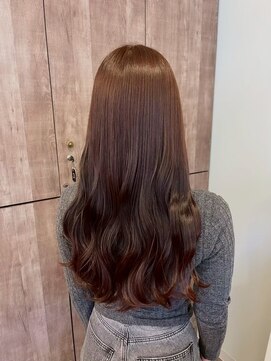 ルカリエ(LUCA:Rie) うる艶ロング×カシスブラウン