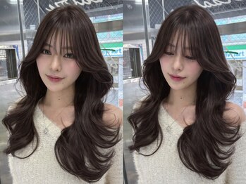 アルドーレヴェントホリエ(Ardore vento horie)の写真/韓国風レイヤーで、理想の垢抜けヘアへ。トレンドのロングレイヤースタイル、ハッシュカットが得意