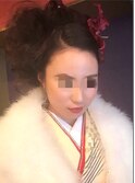 蒲田abilityhair　成人式・大人可愛いフラワースタイル