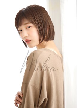 メルバ(Melva) 黒髪/ボブルフ/ネビージュ/小顔/ワンレン/水戸/髪質改善/前髪